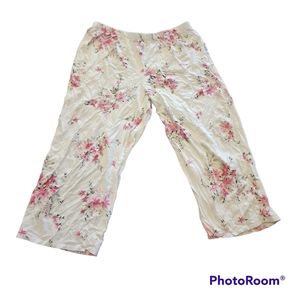 Flower casual pants, M 10/12